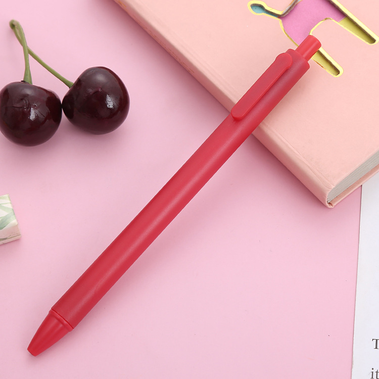 Picture of Morandi push gel pen 0.5mm bullet macaron press pen vintage office stationery signature pen