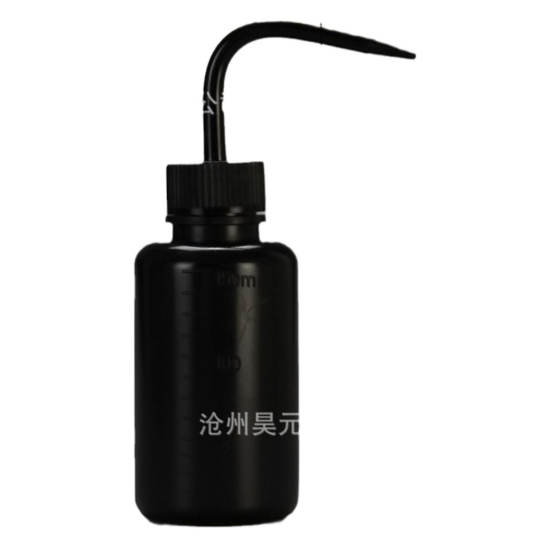 [Bottle Washing] 250ML Fleshy Curved Mouth Pot Plastic Bottle Washing 500ML Scale Washing Bottle White Elbow Squeeze Bottle