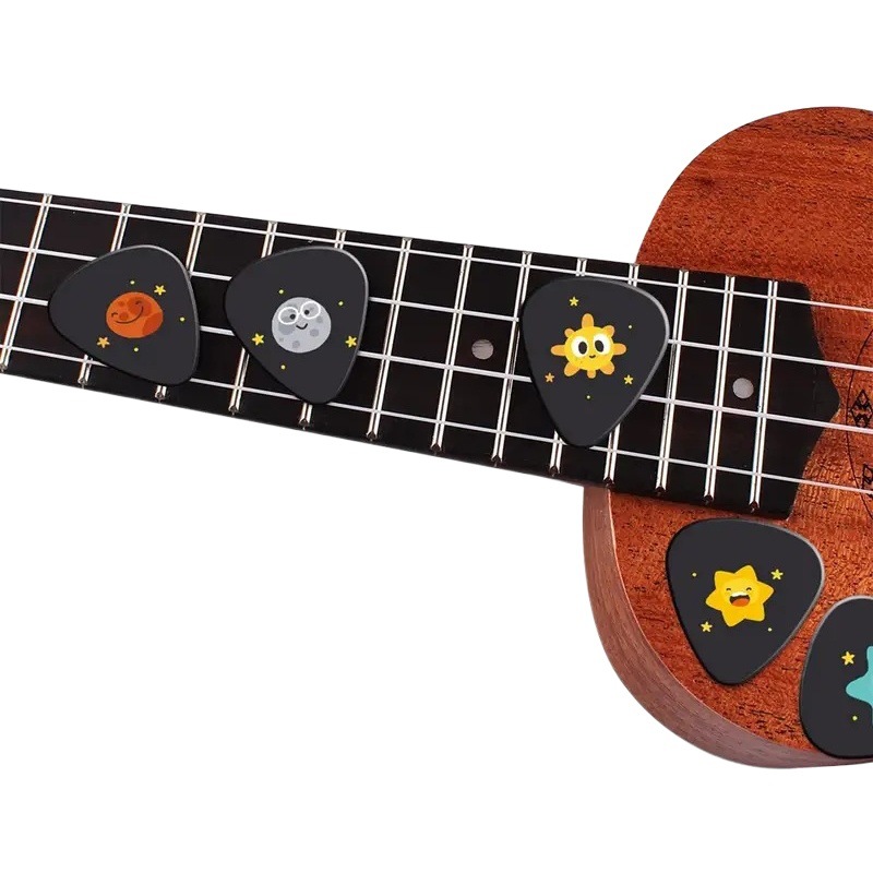 10-Piece Mixed Color Guitar Pick Accessories Ukulele Picks Musical Instrument Custom-Made Wholesale Happy Planet