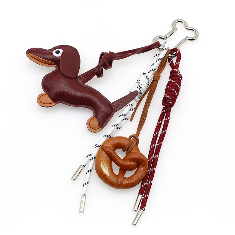 Picture of New Cartoon Personalized Keychain Bag Pendant Miu Series Dachshund Animal Shape Bag Pendant Decoration Wholesale