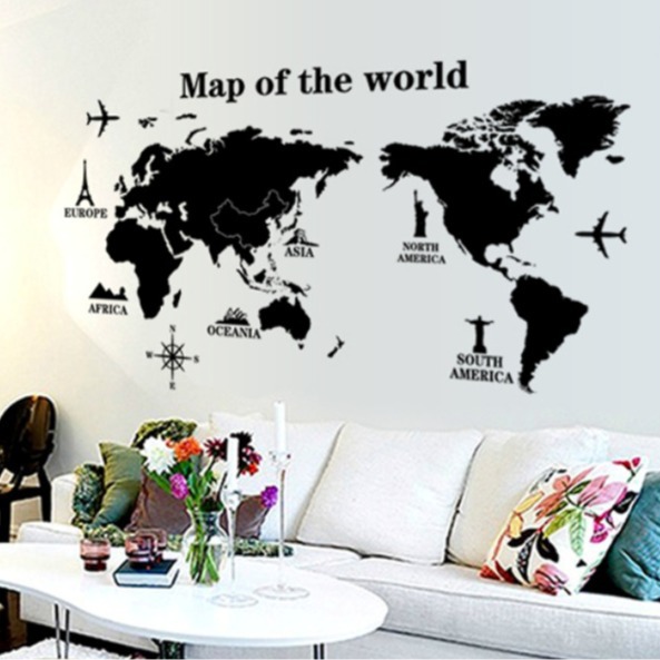 Picture of World Figure AY9133 New Removable Stickers European and American Fashion Wall Stickers Sofa Background Decorative Stickers