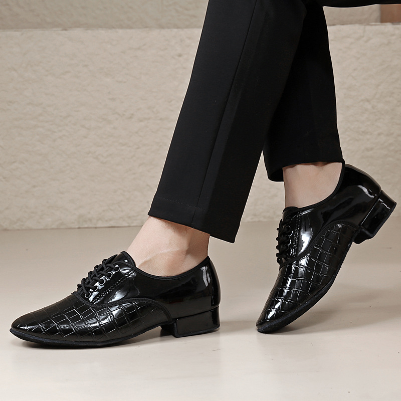 Men's Modern Dance Shoes, Men's Dance Shoes, Square Dance Shoes, Adult Soft-Soled Ballroom Dance Latin Dance Shoes for Men