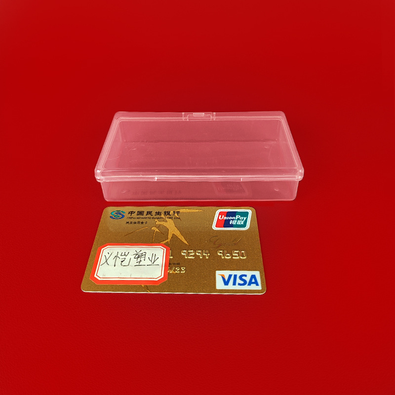 11.5 Rectangular Transparent Pp Box Dental Floss Cotton Swab Needle Thread Cotton Storage Box with Lid Plastic Organizing Box