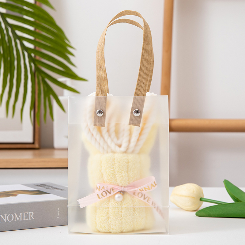 Picture of Hand gift rabbit towel cute shape birthday gift wedding gift kindergarten opening creative small gift