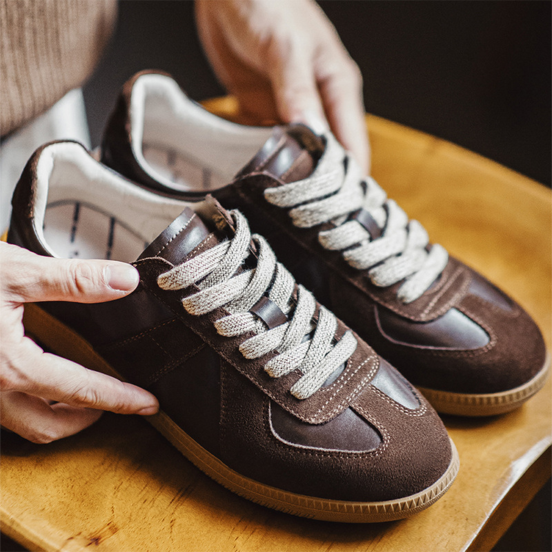 Madden 2025 New Style Board Shoes Autumn and Winter Flat Bottom Low-top All-match Men's Shoes Casual Sports Soft Bottom Vintage German Training Shoes