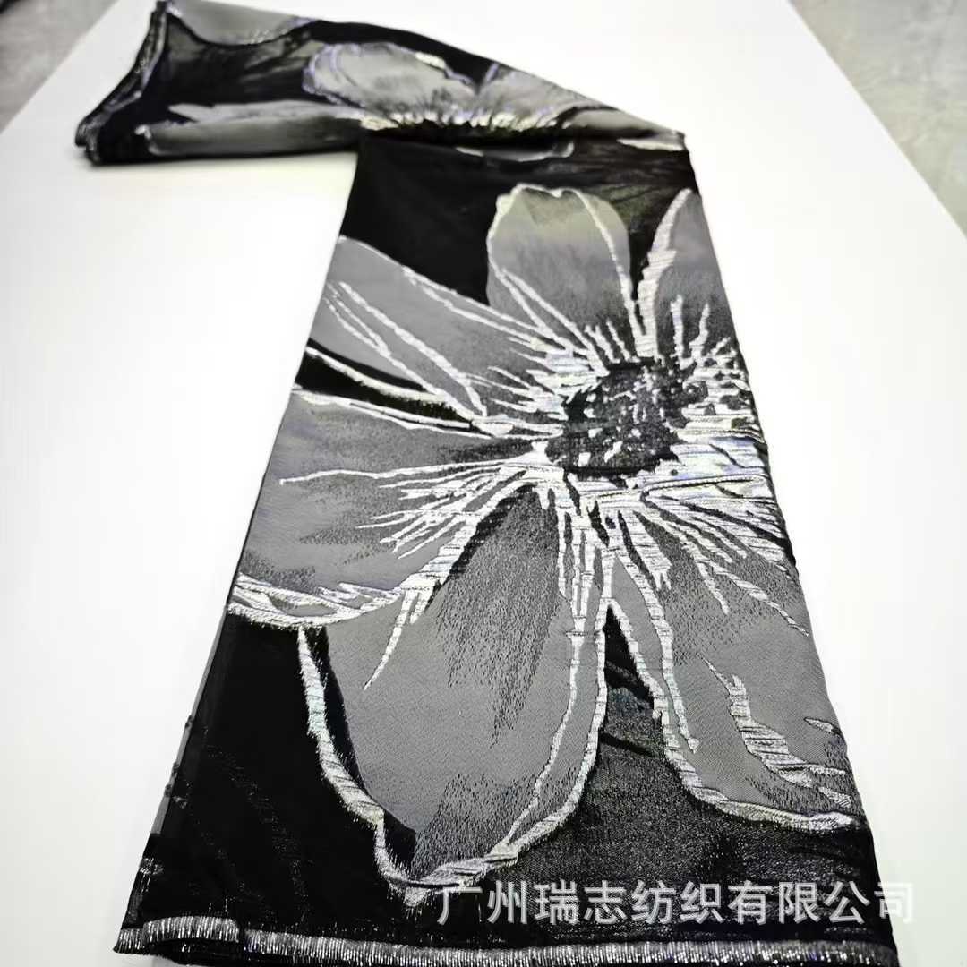 Hot Sale Three-Dimensional Jacquard Organza African Ladies Dress Skirt Fabric Jarcqua Organza fabric