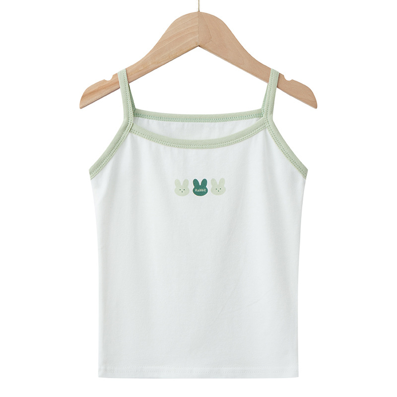 Picture of Girls' Vest Summer Pure Cotton Small Camisole Children's Bottoming Inner Wear Sleeveless Top Baby Outer Wear Camisole