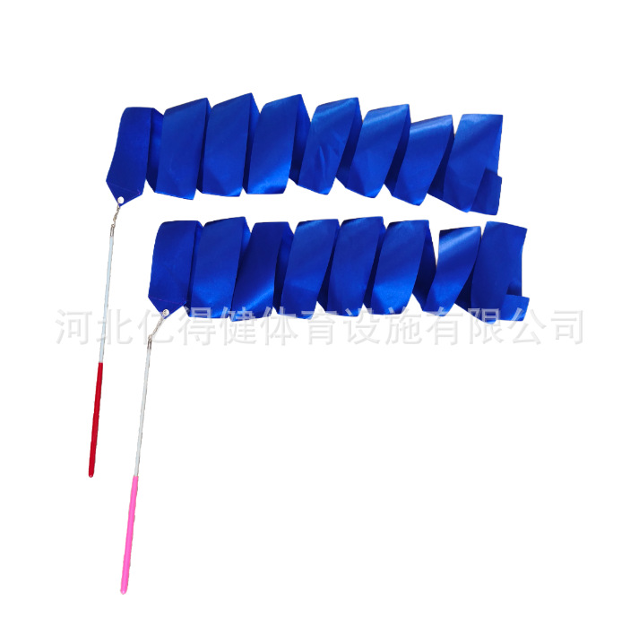 Picture of Performance Rhythmic Gymnastics Ribbon Props Kidsren's Dance Toys Ribbon Middle-Aged Square Dance Ribbon with Rod Ribbon
