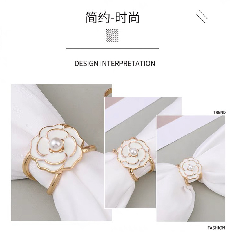 Scarf Ring Dual-purpose All-match Simple Silk Towel Buckle Exquisite and Practical