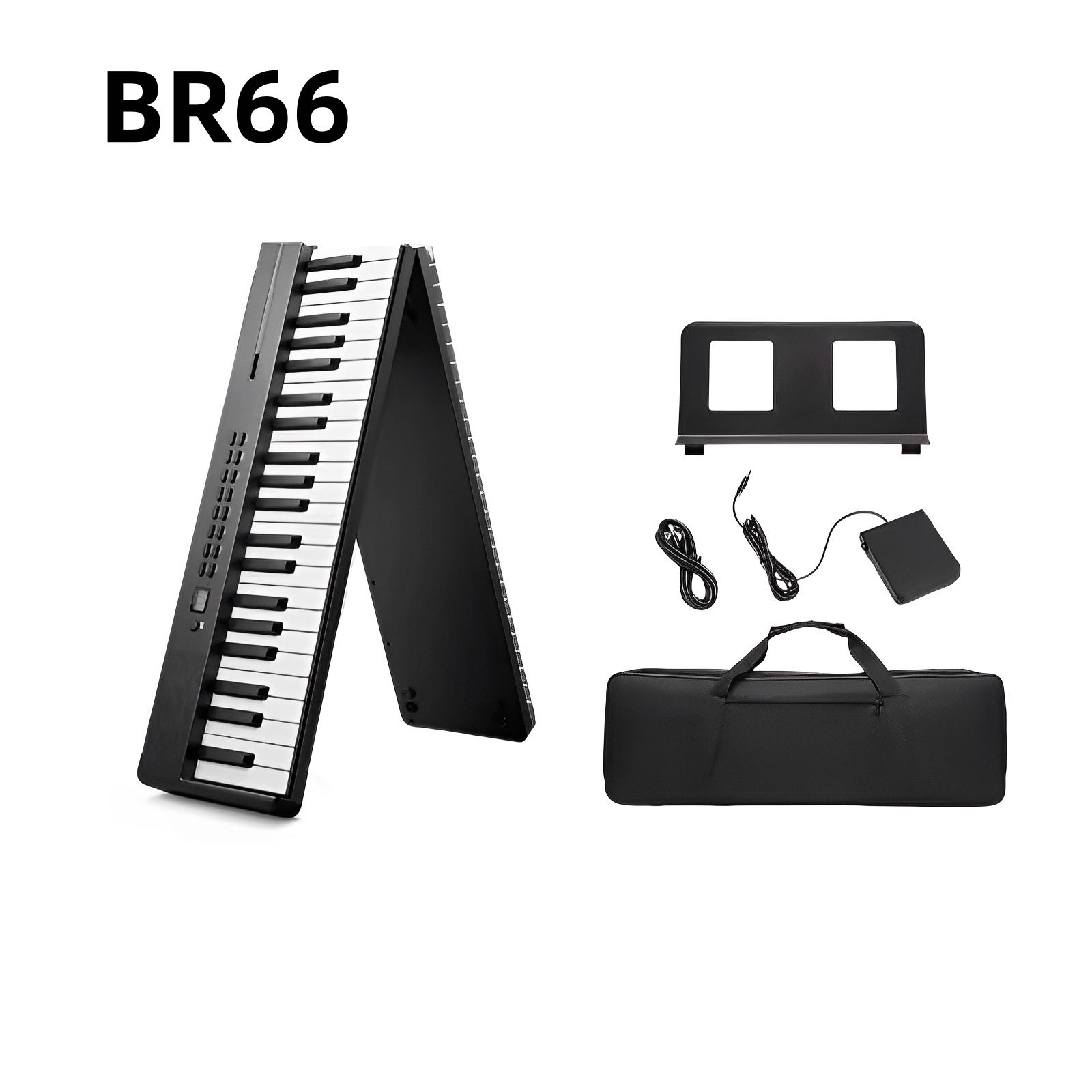 88-Key Foldableable Digital Piano Portable Keyboard Desktop Can Play Students Outdoor Practice Home Beginners
