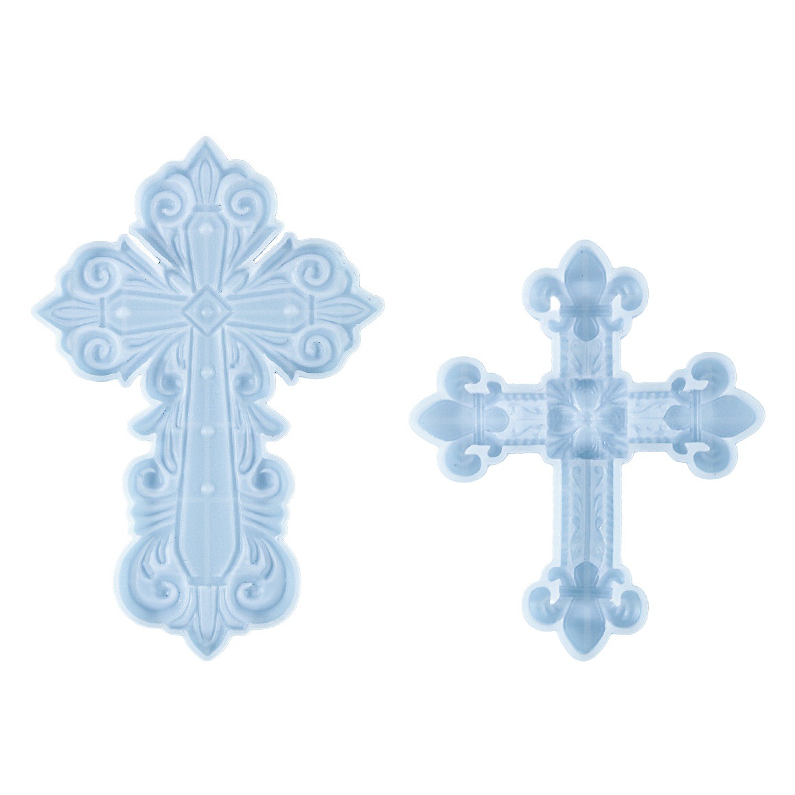 Proud diy epoxy mold carved cross decoration silicone mold cross-border exclusive