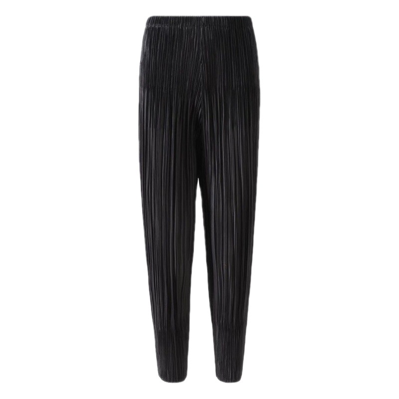 Miyake Pleated Pants Women Spring and Summer New Loose Slim Harem Pants Pleated Radish Leggings Solid Color All-match Pants