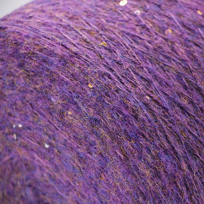 4.5 Skeins of Phantom Sequin Colored Silk Mohair, Sequin Mohair, Sequin Phantom Mohair, Sequin Yarn