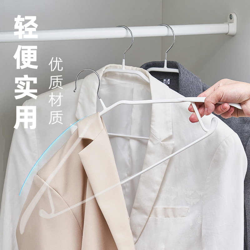 Picture of Plastic Dipped Spoon, Wide Shoulder Clothes Hanger, Non-Marking, Non-Slip, Anti-Shoulder Corner, Non-Shoulder, Home Suit Organizer Clothes Hanger, Clothes Support