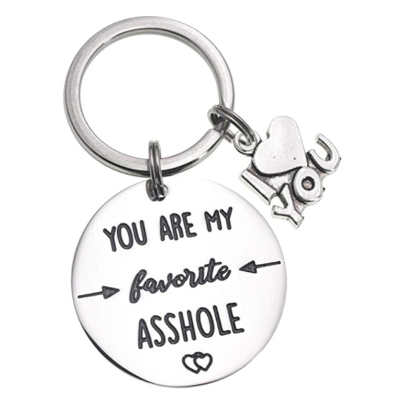 Valentine's Day Are My Favorite  Stainless Steel Keychain Engraving