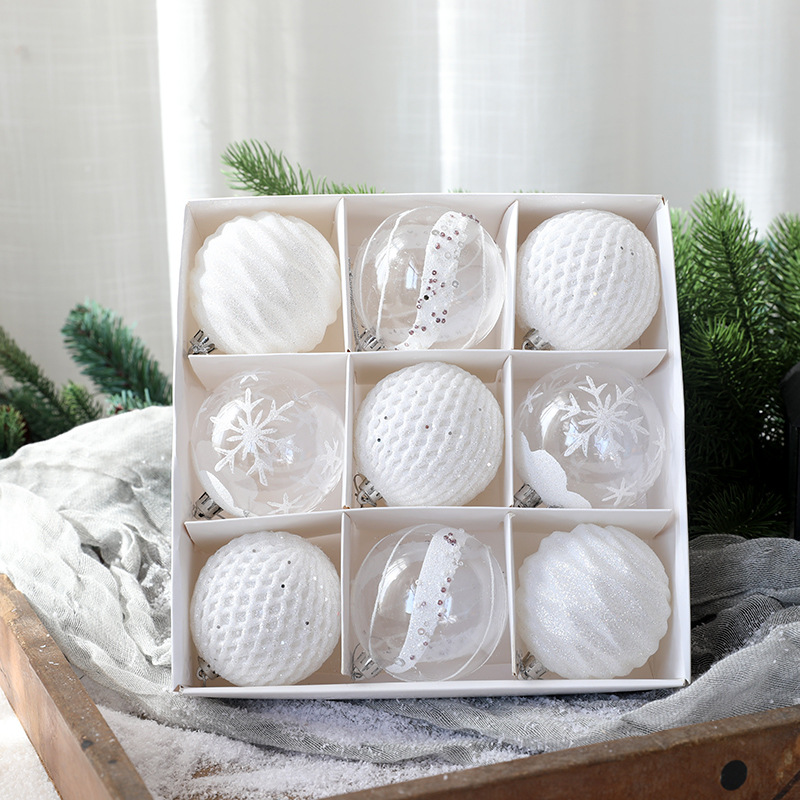 Picture of Christmas ball suit gift box Christmas painted gift bag ball Christmas tree decoration pendant wholesale