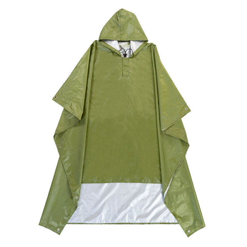 Picture of Three-in-one raincoat backpack outdoor mountaineering hiking conjoined poncho unisex multifunctional ultra-light foreign trade cross-border