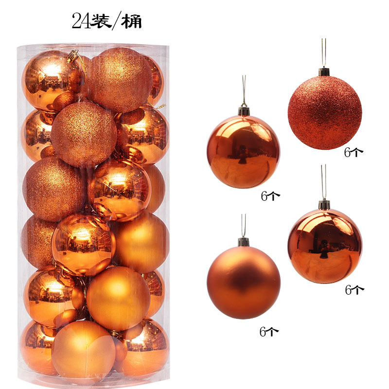 Picture of Christmas decorative ball electroplating plastic ball 3468CM barrel Christmas ball shopping mall ceiling Christmas tree pendant hanging ball