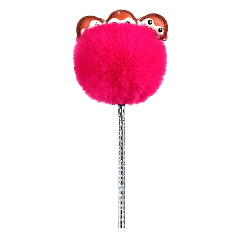 Office Stationery Monkey Head Student Plastic Neutral Sign Pen Cute Straight Liquid Pen Christmas Gift Creative Pen Small Commodities