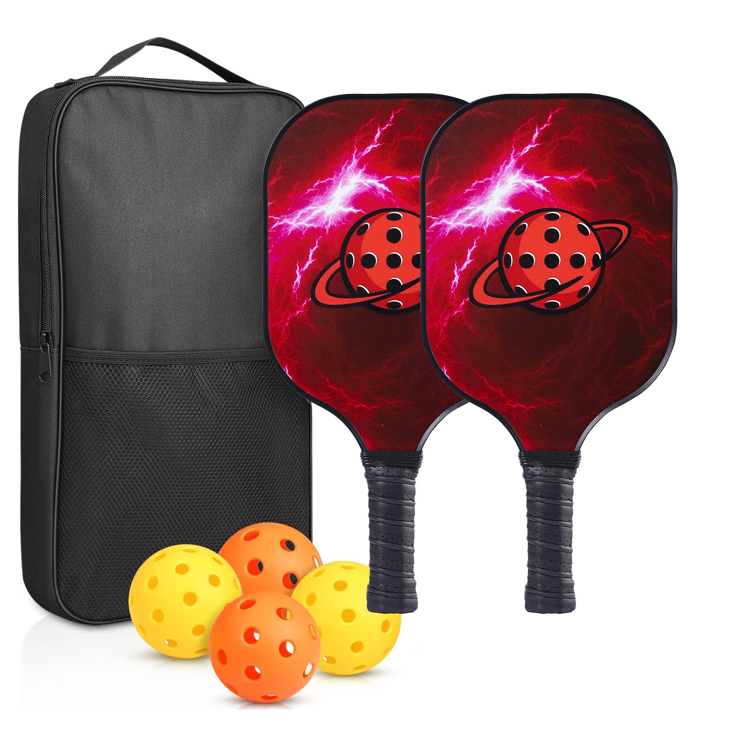 Picture of Peak ball racket glass fiber edge strip UV pattern design outdoor leisure entertainment cross-border pickle pickle racket