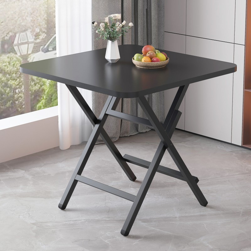 Simple Foldable Small Square Dining Table Household Rectangular Rental House Dormitory Small Portable Dining Table Factory