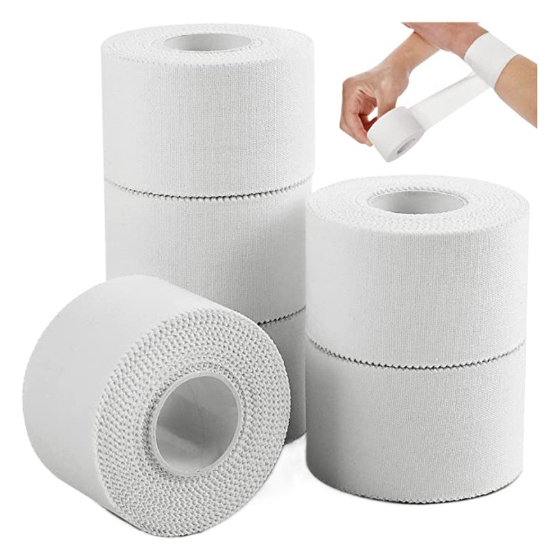 Picture of Manufacturer's Wrist and Ankle Protection White Protective Cotton Fixed Tape Tooth Edge Cotton Sports Tape White Patch Tape