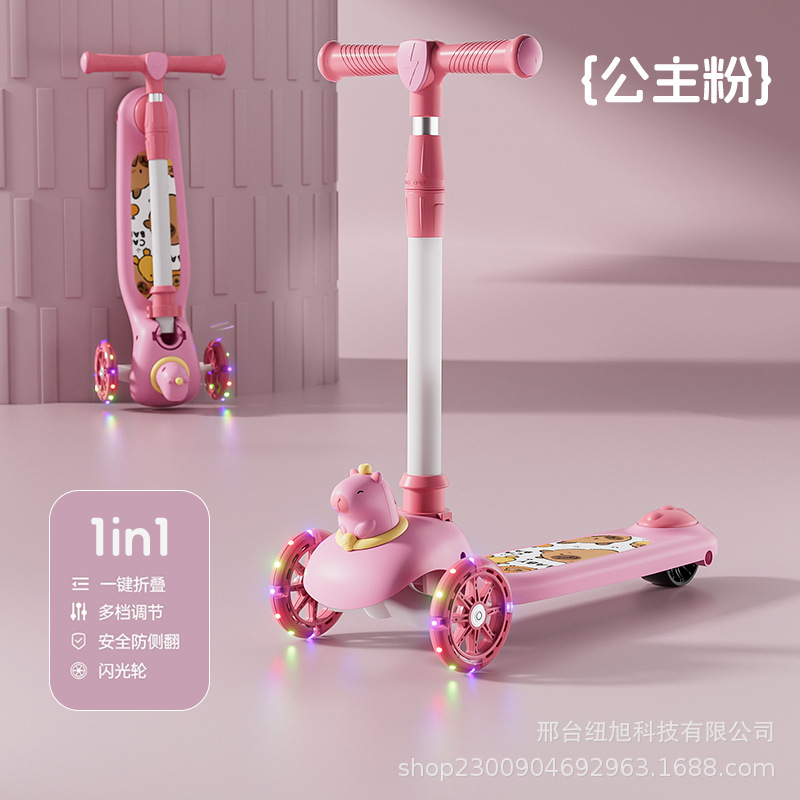 Picture of Children's Scooter Manufacturer 1-3-6-8 Years Old Three-In-One Sit-On Scooter for Girls and Boys Baby Scooter
