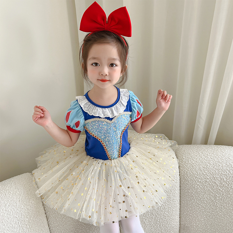 Picture of Foreign Trade Children's Clothing 2025 Spring New Girls One-Piece Ballet Dance Skirt Kindergarten Baby Fashion Performance Clothing