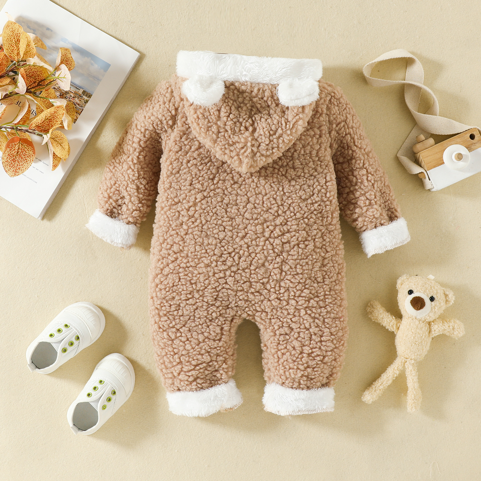 Picture of Amazon Cross-border New Autumn and Winter Baby Casual Cute Teddy Bear Maomao Long Climbing Clothes