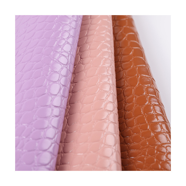 Picture of Spot 1.7mm Same Color Stone Pattern Pvc Artificial Leather Smooth Glossy Leather Clutch Bag Fashionable and Flexible