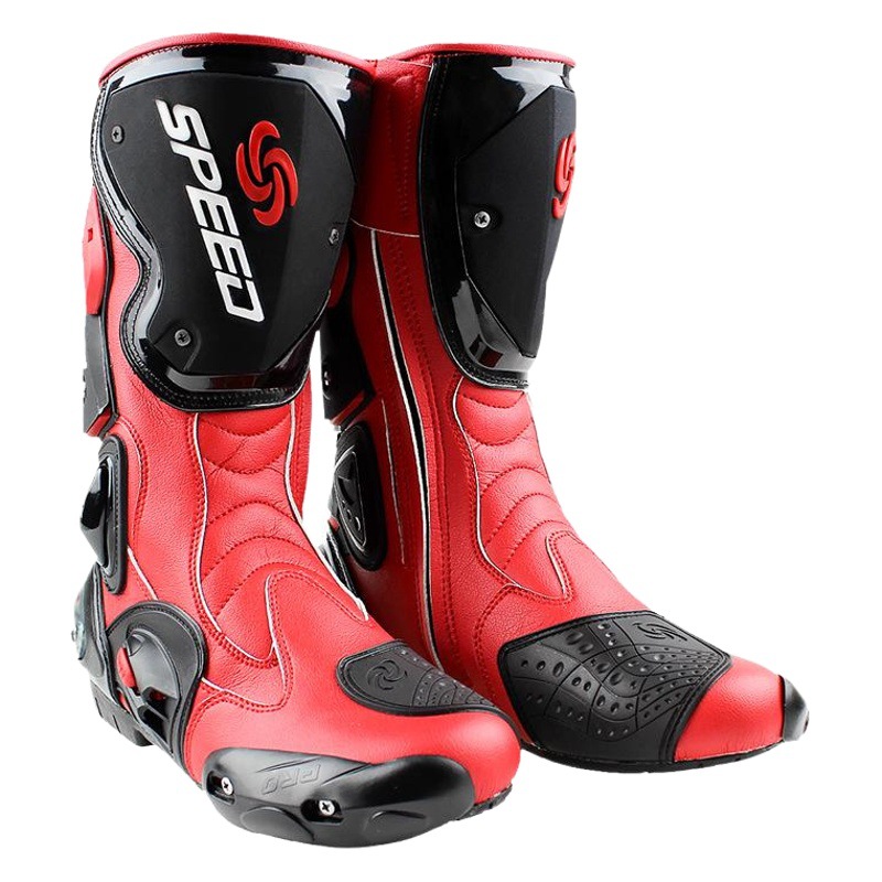 Pro-Biker Speed Motorcycle Shoes Racing Boots Off-Road Boots Competition Shoes Off-Road Knight Boots for Men and Women