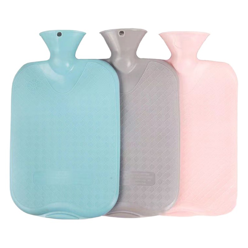 Picture of Thickened explosion-proof PVC hot water bag for filling water to warm hands and feet to warm belly warm bed flushing water filling hot water bag for hand warmers