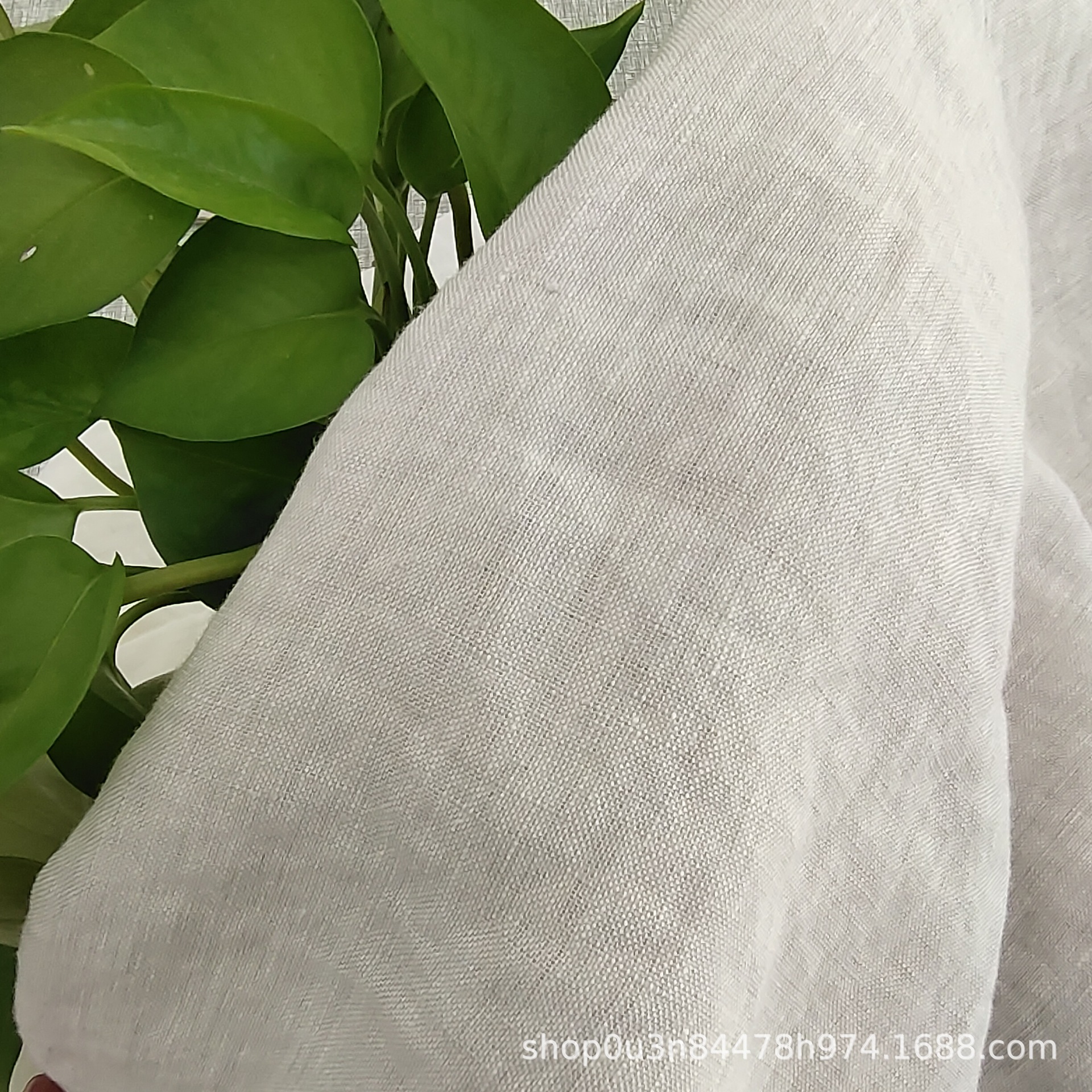 Light Gray Yarn-dyed Pure Linen curtain fabric Enzyme Washed French Linen curtain fabric French Linen