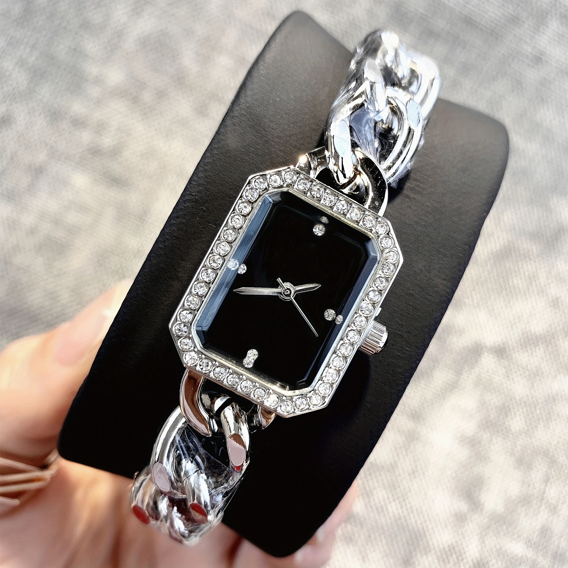 Picture of Live with Goods Hot Selling Chain Decorative Women's Bracelet Watch Distinctive Square Small Dial All-match Chanel Style Women's Watch