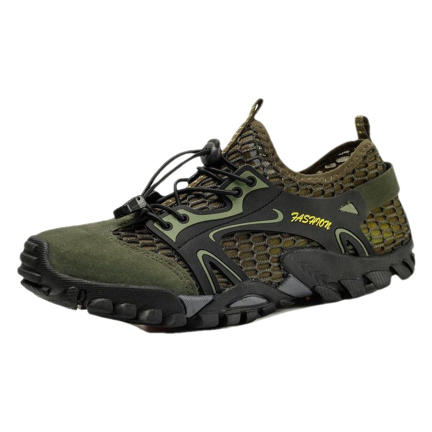 Cross-border foreign trade summer new men's mesh breathable outdoor upstream shoes hiking wading men's shoes plus size 9321