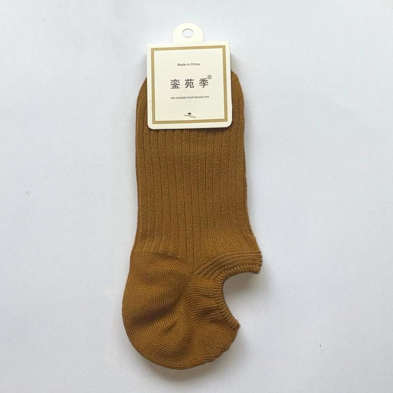 Picture of Double-Needle Socks 7A Antibacterial and Deodorant Boat Socks for Women Spring and Summer Cotton Socks Silicone Non-Slip Shallow Mouth Invisible Women's Cotton Socks