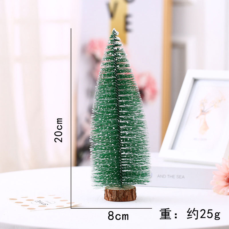 Picture of Mini Christmas tree Christmas Cedar desktop white pine needle tree window decoration Christmas gift Christmas decorations