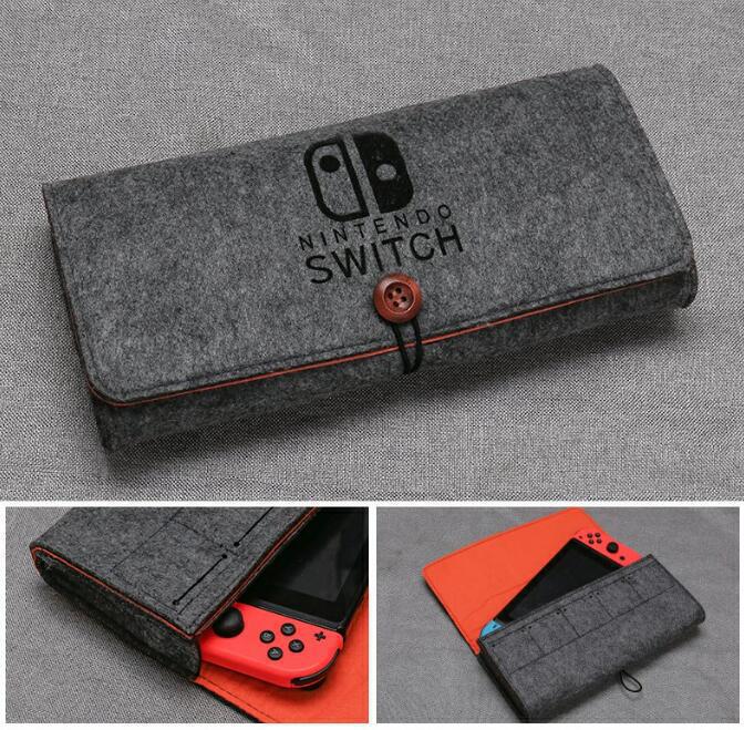 Picture of switch Storage Bag Game Storage Bag Felt Bag Protective Cover Simple Portable Bag