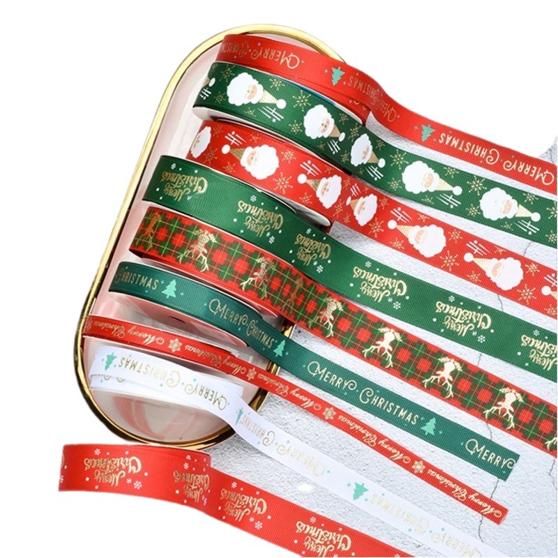 Various Sizes Christmas Gift Packaging Ribbon Ribbon Ribbon Gift Box Handmade DIY Decorative Snowflake Tree
