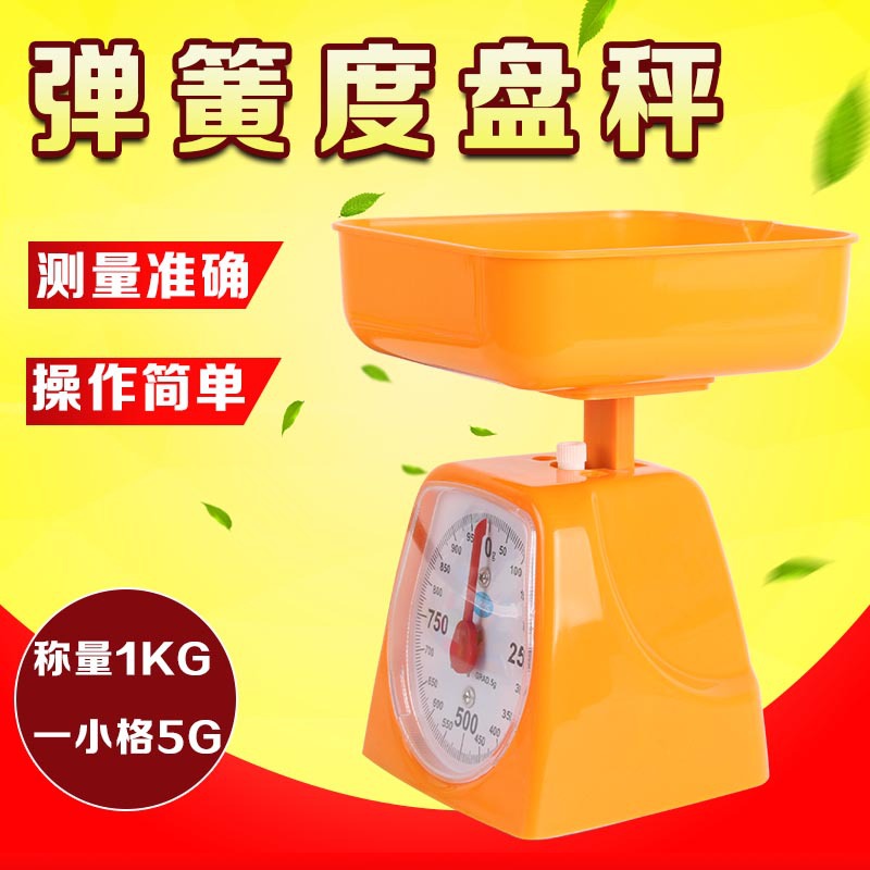 Spring scale scale teaching tray scale balance mechanical spring student scale teaching aids pointer scale balance household