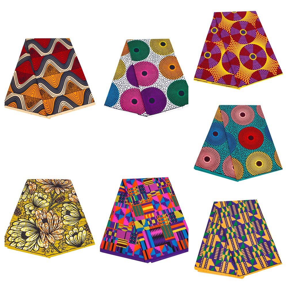 One-piece delivery African printed polyester waxed cloth can be used as clothing Ankara National style fabric Amazon goods