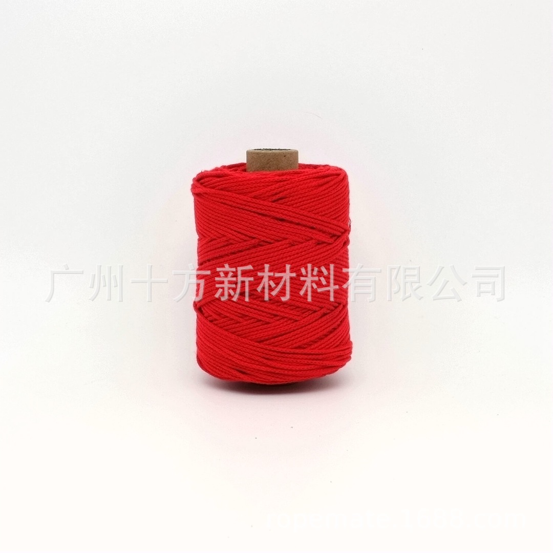 Picture of Wholesale color 1.5mm round strand yarn combed cotton thread crochet wool knitting handmade thread DIY cotton rope