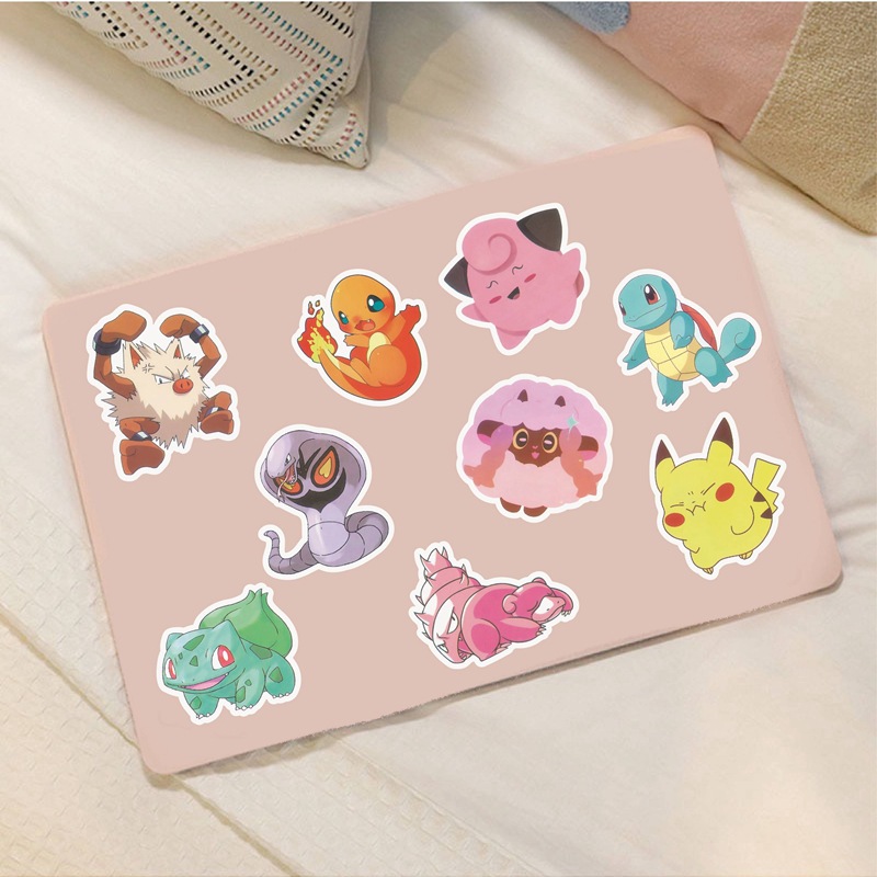 Picture of Large pattern 50 magic digital baby hand account stickers cute cartoon elf expression mobile phone case Cup stickers