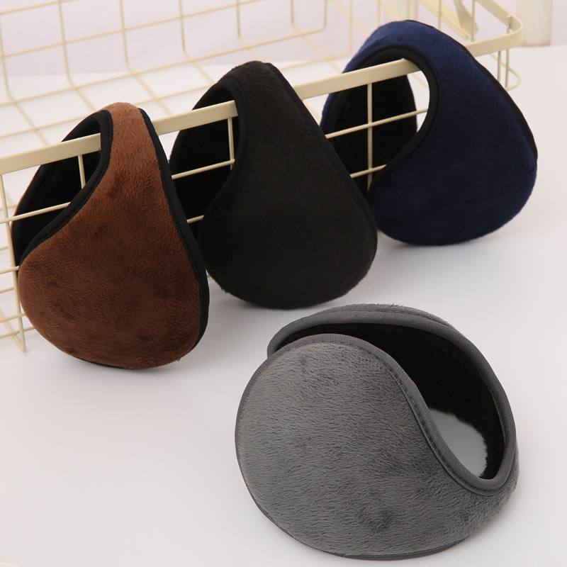 Winter fashion thick fleece-lined earmuffs adult unisex ear protection warm ear warm ear cover wholesale
