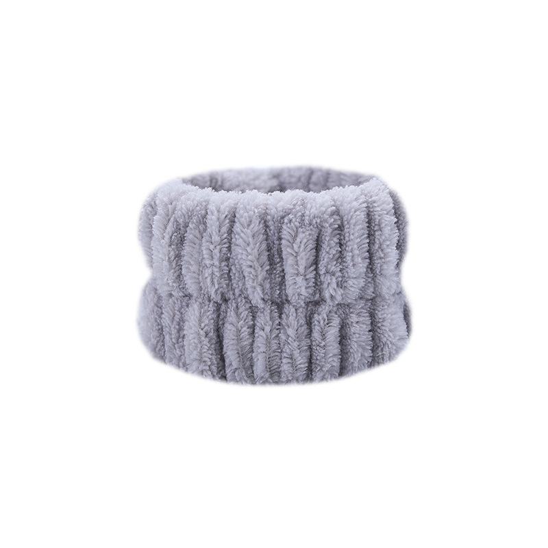 Picture of Cross-border plush face-washing wrist strap moisture-proof cuff women's waterproof wristband sports bracelet Europe and the United States solid color hair band wholesale