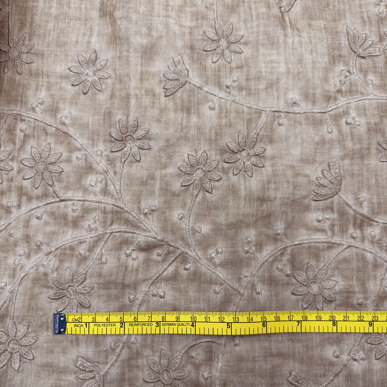 Picture of Ramie spring and summer national style new Chinese Tencel bottom cotton thread exquisite floral pattern embroidered fabric dress cheongsam cloth