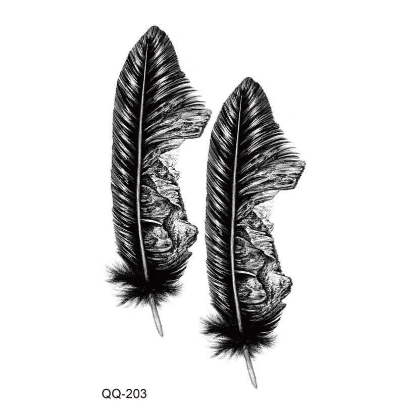 Picture of New waterproof small fresh tattoo stickers color black and white 1000 can be any combination of manufacturers wholesale