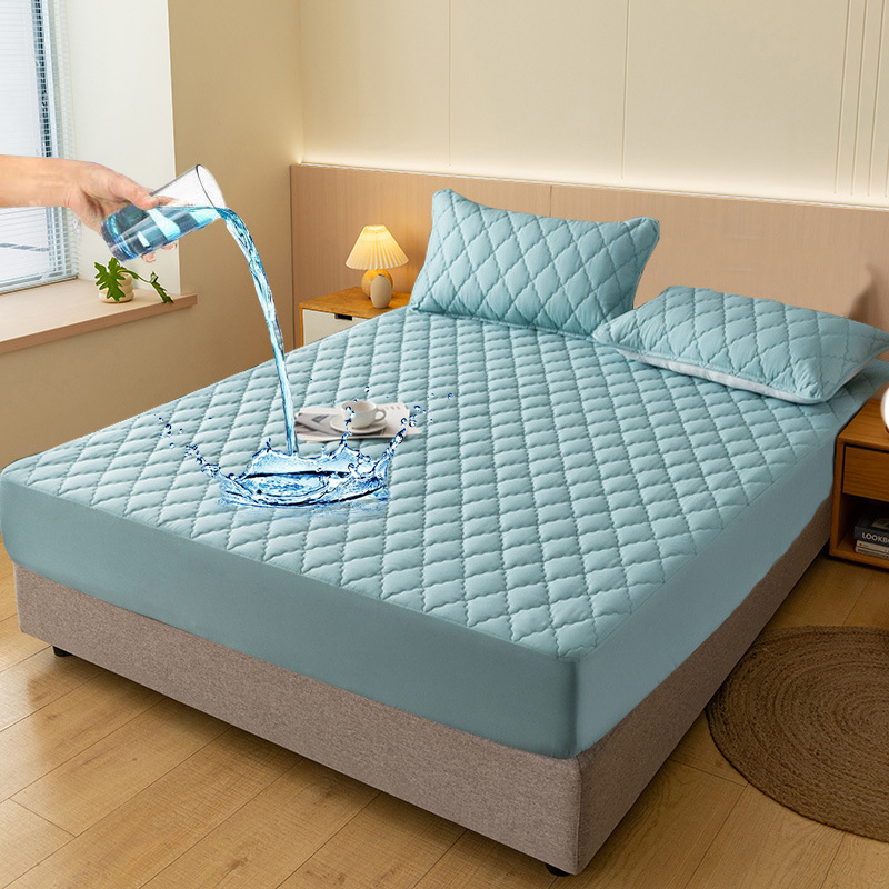 Picture of African Europe North America Japan Asia Temu Export Amazon Cross-Border Waterproof Fitted Sheet Urine Barrier Mattress Protector