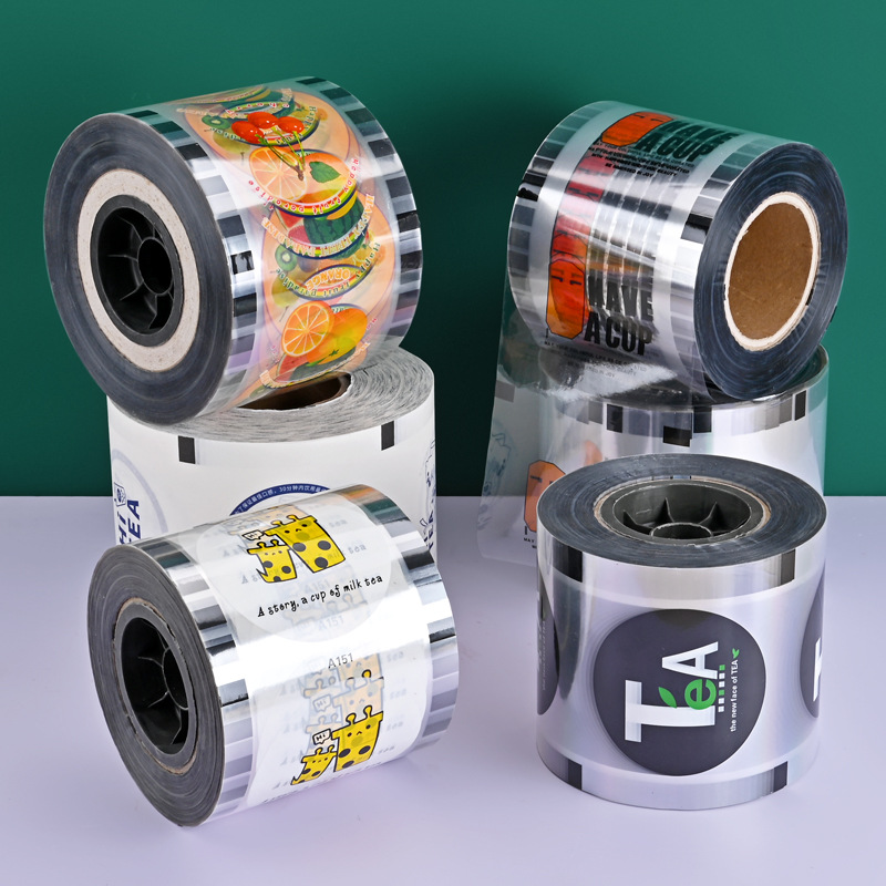 Custom disposable ice cup plastic cup sealing film milk tea sealing film