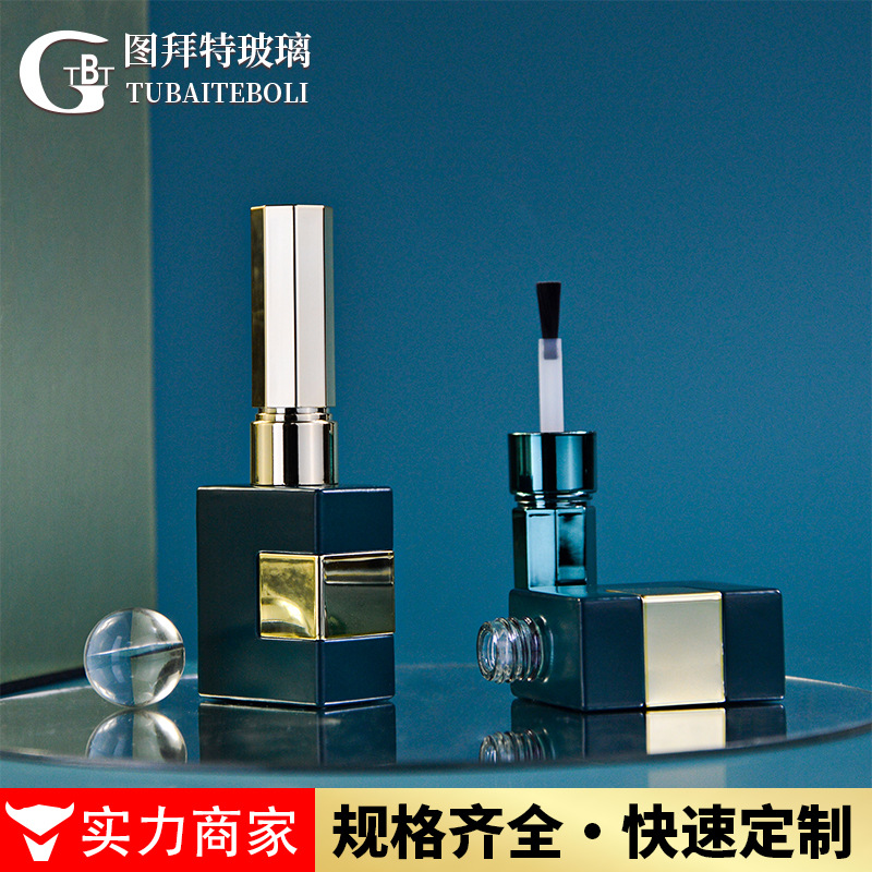 Power factory nail polish glass bottle 12ML in stock nail polish empty bottle nail polish sub-packed glass bottle